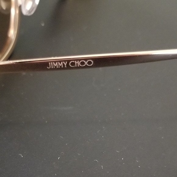 Jimmy Choo Pink and Gold Sunglasses main image 14